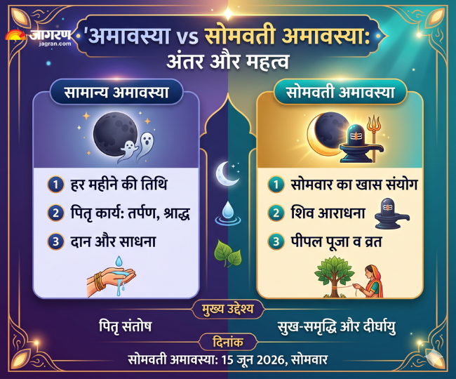 सोमवती अमावस्या और सामान्य अमावस्या में क्या अंतर